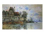 Claude Monet View of Amsterdam Sweden oil painting reproduction